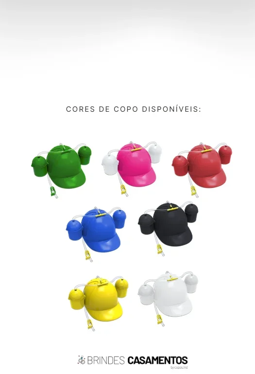 Capacete com Copos Laterais Capacete com Copos Laterais